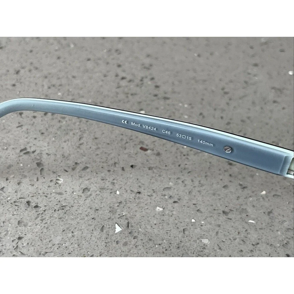 VANNI Eyeglasses FRAMES ONLY V824 C46 53/15/140 BLUE & RED full rim rectangle